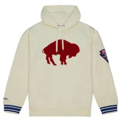 Mitchell & Ness Hoodies & Sweatshirts-Chainstitch Heavyweight Hoodie Retro Buffalo Bills