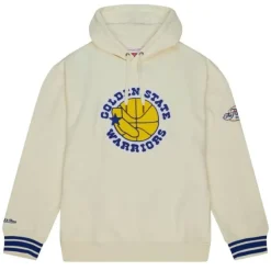 Mitchell & Ness Hoodies & Sweatshirts-Chainstitch Heavyweight Hoodie Retro Golden State Warriors