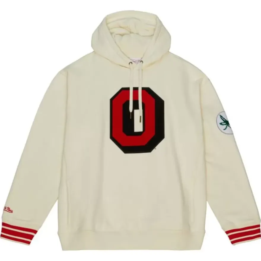 Mitchell & Ness Hoodies & Sweatshirts-Chainstitch Heavyweight Hoodie Retro Ohio State