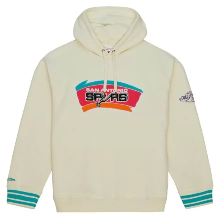 Mitchell & Ness Hoodies & Sweatshirts-Chainstitch Heavyweight Hoodie Retro San Antonio Spurs