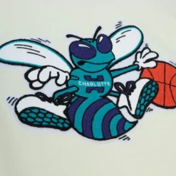 Mitchell & Ness Hoodies & Sweatshirts-Chainstitch Heavyweight Hoodie Retro Charlotte Hornets
