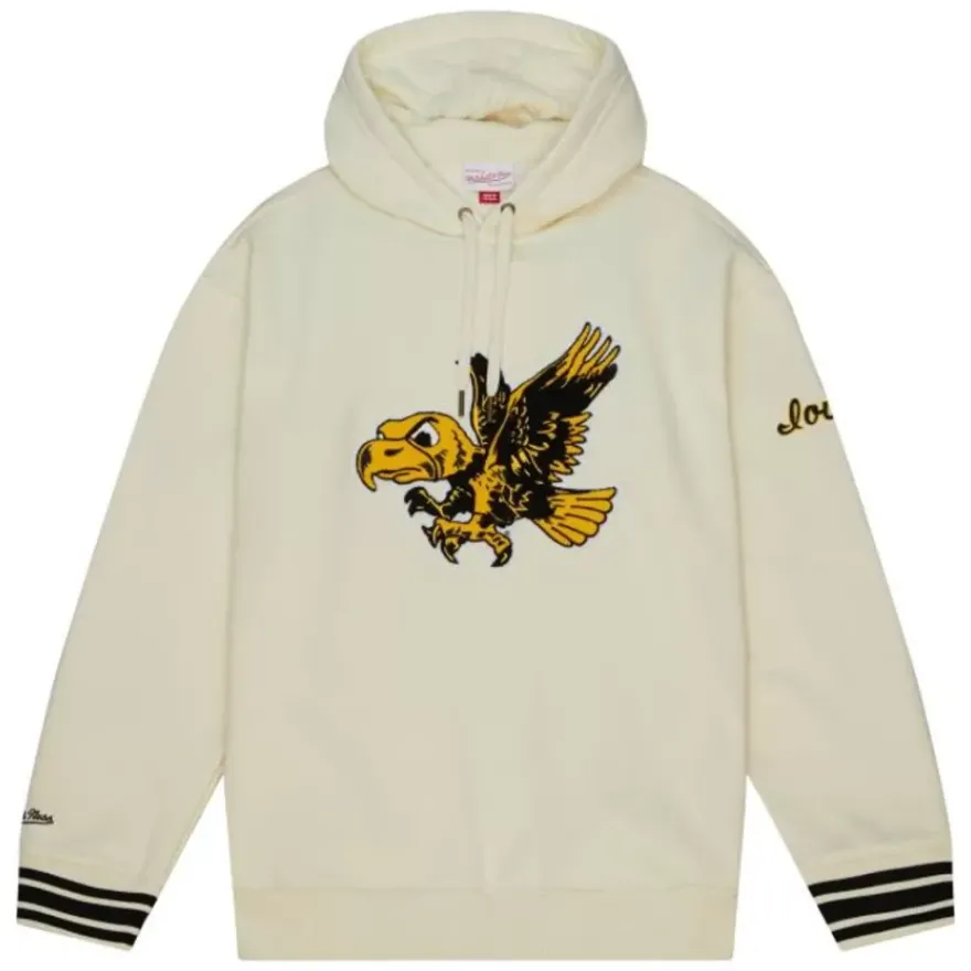 Mitchell & Ness Hoodies & Sweatshirts-Chainstitch Heavyweight Hoodie Retro University Of Iowa
