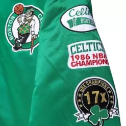 Mitchell & Ness Jackets & Outerwear-Champ City Satin Jacket Boston Celtics
