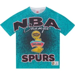 Mitchell & Ness T-Shirts & Tops-Champ City Sublimated Ss Tee San Antonio Spurs