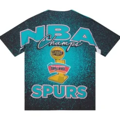 Mitchell & Ness T-Shirts & Tops-Champ City Sublimated Ss Tee San Antonio Spurs