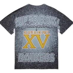 Mitchell & Ness T-Shirts & Tops-Champ City Sublimated Ss Tee Oakland Raiders