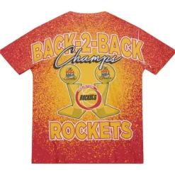 Mitchell & Ness T-Shirts & Tops-Champ City Sublimated Ss Tee Houston Rockets