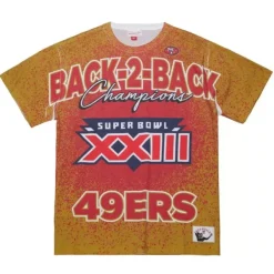 Mitchell & Ness T-Shirts & Tops-Champ City Sublimated Ss Tee San Francisco 49Ers