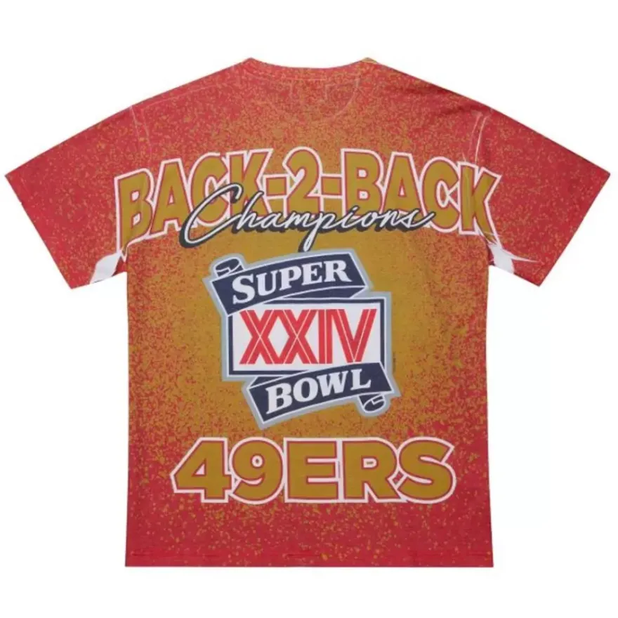 Mitchell & Ness T-Shirts & Tops-Champ City Sublimated Ss Tee San Francisco 49Ers
