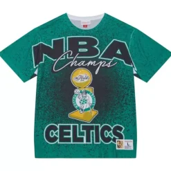 Mitchell & Ness T-Shirts & Tops-Champ City Sublimated Ss Tee Boston Celtics