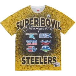 Mitchell & Ness T-Shirts & Tops-Champ City Sublimated Ss Tee Pittsburgh Steelers