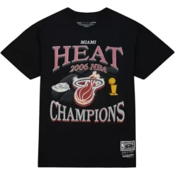 Mitchell & Ness T-Shirts & Tops-Champions Era Ss Tee Hwc Miami Heat