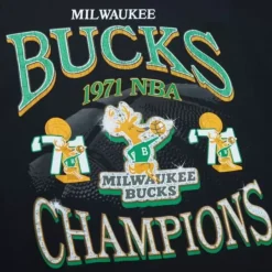 Mitchell & Ness T-Shirts & Tops-Champions Era Ss Tee Hwc Milwaukee Bucks