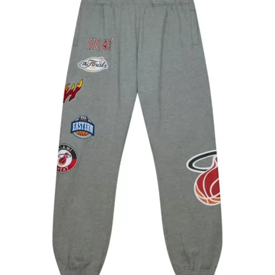 Mitchell & Ness Shorts-City Collection Fleece Pants Miami Heat