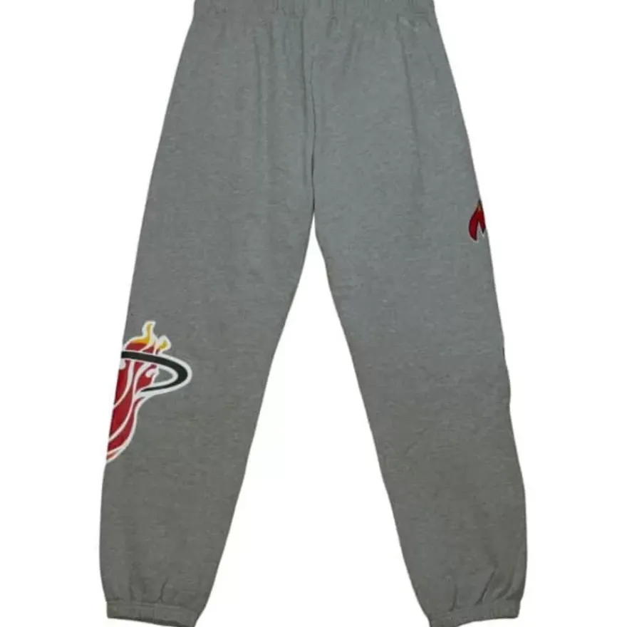 Mitchell & Ness Shorts-City Collection Fleece Pants Miami Heat