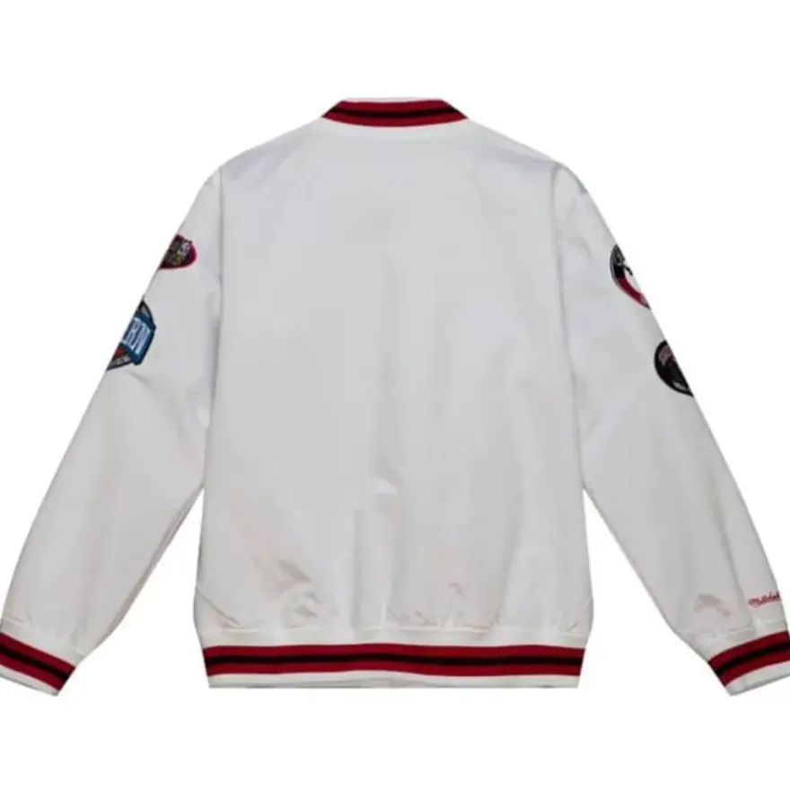 Mitchell & Ness Jackets & Outerwear-City Collection Lightweight Satin Jacket Chicago Bulls