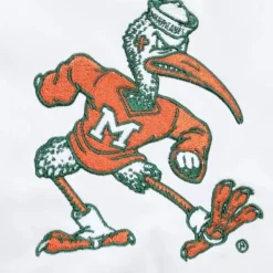 Mitchell & Ness Jackets & Outerwear-City Collection Lightweight Satin Jacket University Of Miami