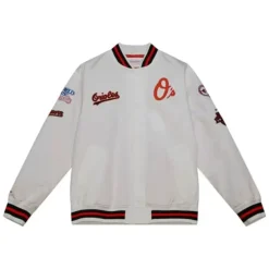 Mitchell & Ness Jackets & Outerwear-City Collection Lightweight Satin Jacket Baltimore Orioles
