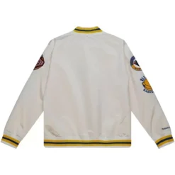 Mitchell & Ness Jackets & Outerwear-City Collection Lightweight Satin Jacket Golden State Warriors