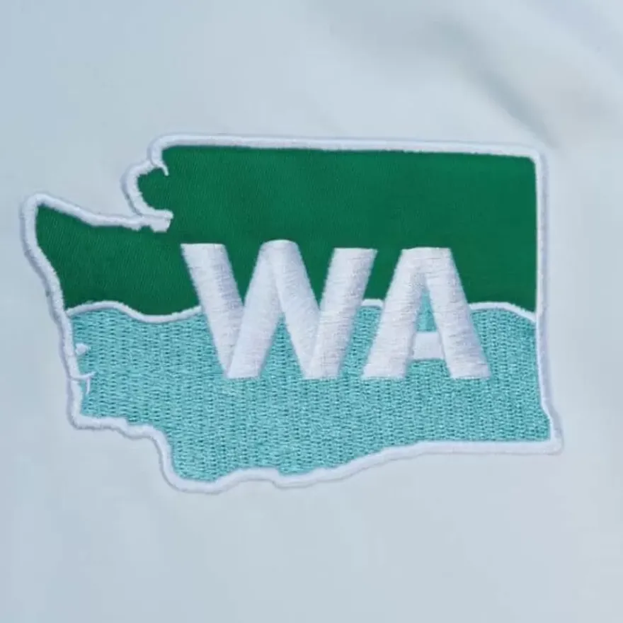 Mitchell & Ness Jackets & Outerwear-City Collection Lightweight Satin Jacket Seattle Sounders Fc