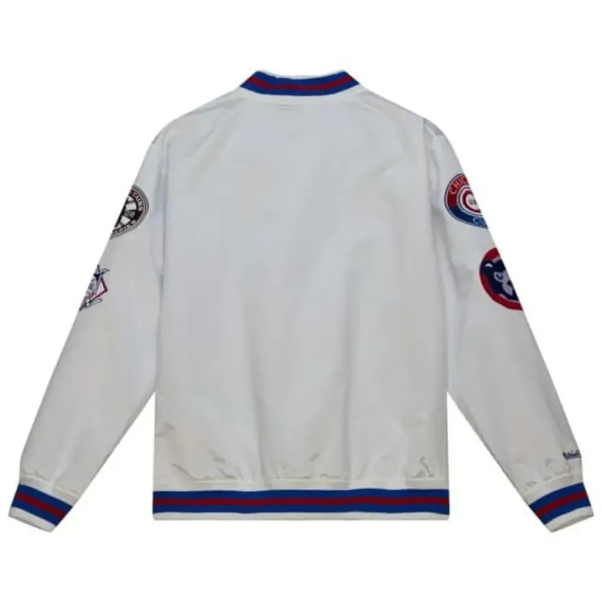 Mitchell & Ness Jackets & Outerwear-City Collection Lightweight Satin Jacket Chicago Cubs