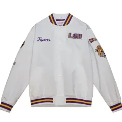 Mitchell & Ness Jackets & Outerwear-City Collection Lightweight Satin Jacket Louisiana State University