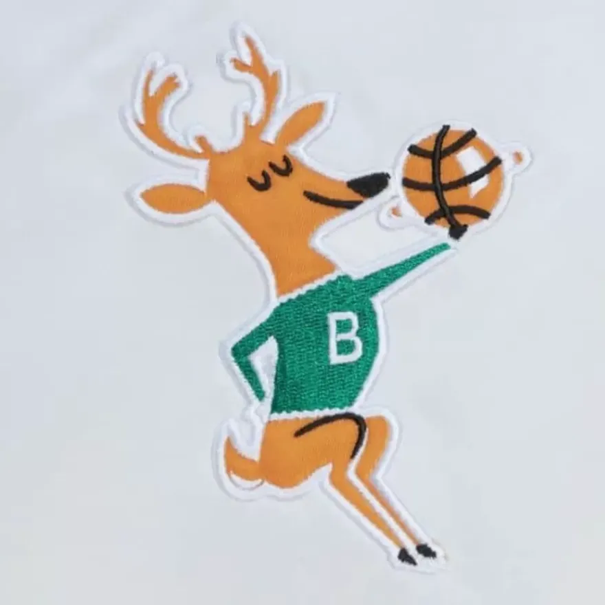 Mitchell & Ness Jackets & Outerwear-City Collection Lightweight Satin Jacket Milwaukee Bucks