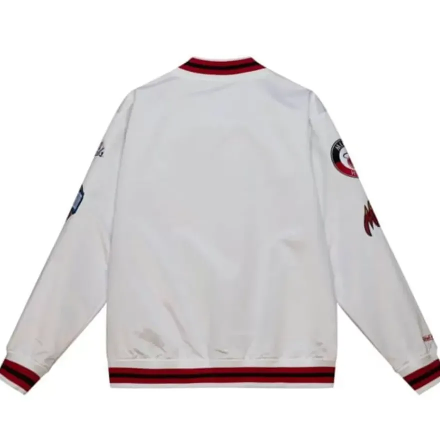 Mitchell & Ness Jackets & Outerwear-City Collection Lightweight Satin Jacket Miami Heat