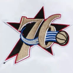 Mitchell & Ness Jackets & Outerwear-City Collection Lightweight Satin Jacket Philadelphia 76Ers