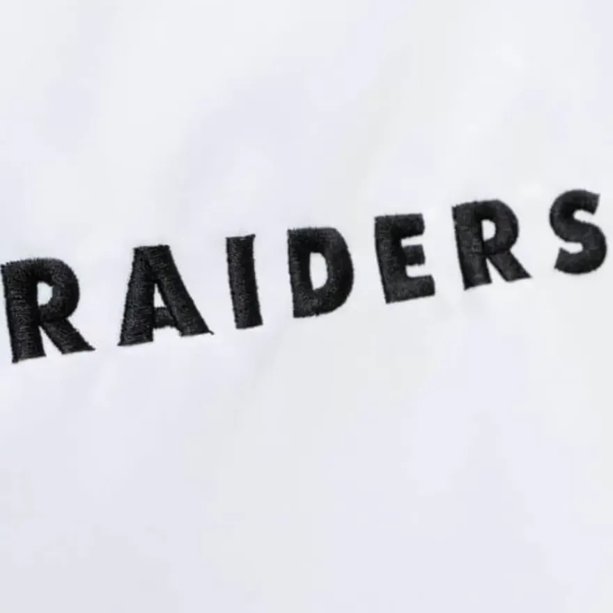 Mitchell & Ness Jackets & Outerwear-City Collection Lightweight Satin Jacket Oakland Raiders