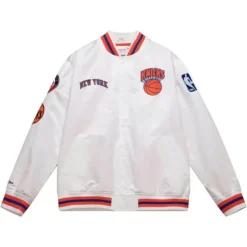 Mitchell & Ness Jackets & Outerwear-City Collection Lightweight Satin Jacket New York Knicks