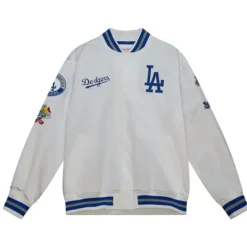 Mitchell & Ness Jackets & Outerwear-City Collection Lightweight Satin Jacket Los Angeles Dodgers