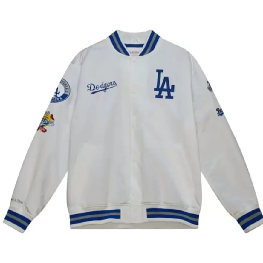 Mitchell & Ness Jackets & Outerwear-City Collection Lightweight Satin Jacket Los Angeles Dodgers
