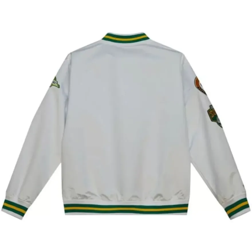 Mitchell & Ness Jackets & Outerwear-City Collection Lightweight Satin Jacket Seattle Supersonics