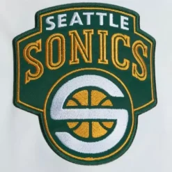 Mitchell & Ness Jackets & Outerwear-City Collection Lightweight Satin Jacket Seattle Supersonics