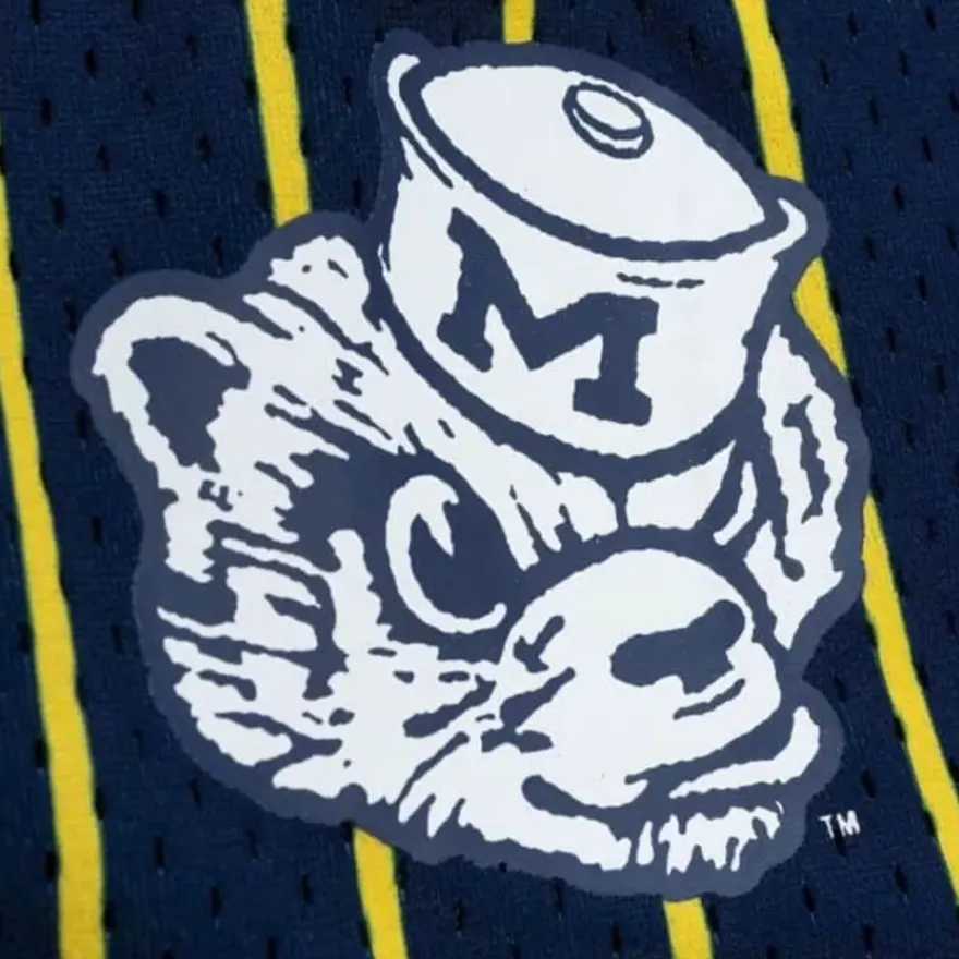 Mitchell & Ness Shorts-City Collection Mesh Shorts University Of Michigan