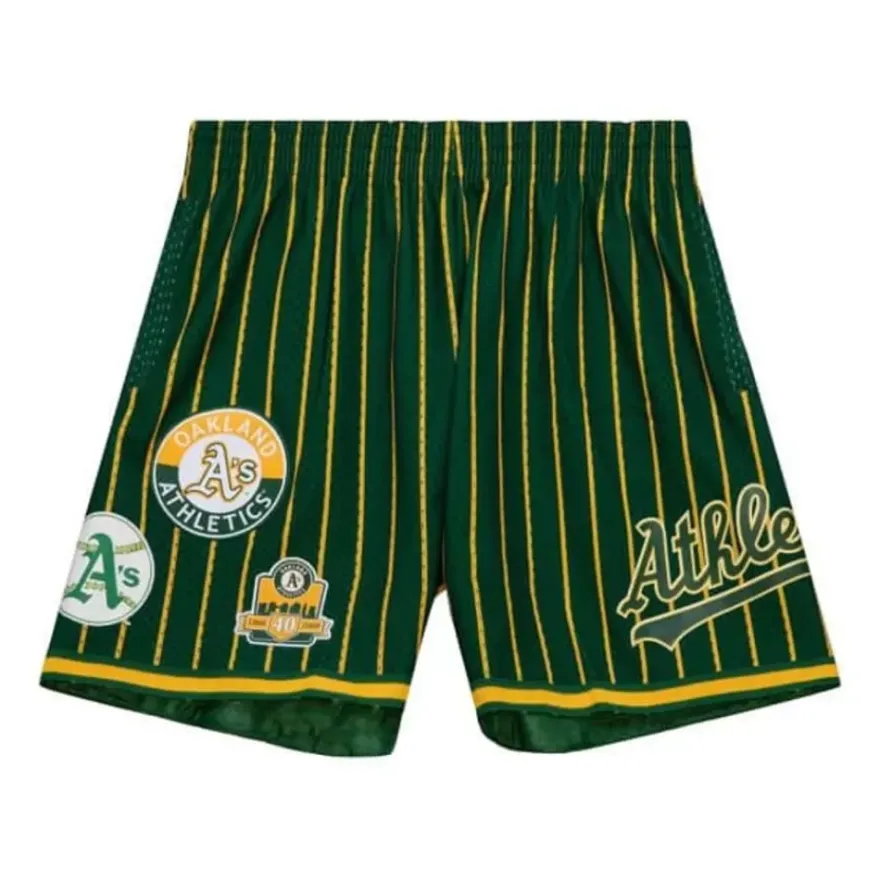 Mitchell & Ness Shorts-City Collection Mesh Shorts Oakland Athletics