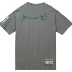Mitchell & Ness T-Shirts & Tops-City Collection S/S Tee Milwaukee Bucks