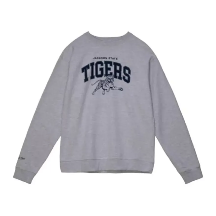 Mitchell & Ness Hoodies & Sweatshirts-Classic Arch Crewneck Jackson State University