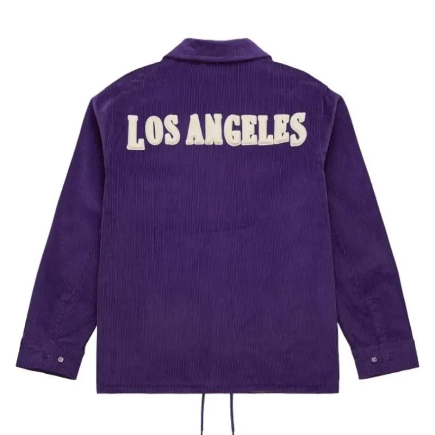 Mitchell & Ness Jackets & Outerwear-Collegiate Coaches Jacket Los Angeles Lakers