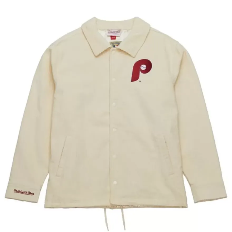 Mitchell & Ness Jackets & Outerwear-Collegiate Coaches Jacket Philadelphia Phillies