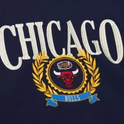 Mitchell & Ness Hoodies & Sweatshirts-Collegiate Crew Fleece Chicago Bulls