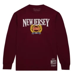 Mitchell & Ness T-Shirts & Tops-Collegiate Ivy League Ls New Jersey Nets