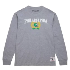 Mitchell & Ness T-Shirts & Tops-Collegiate Ivy League Men'S Ls Tee Philadelphia Eagles