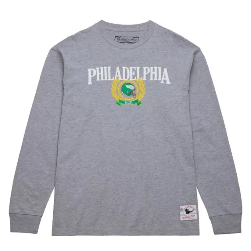 Mitchell & Ness T-Shirts & Tops-Collegiate Ivy League Men'S Ls Tee Philadelphia Eagles