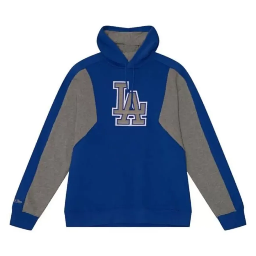 Mitchell & Ness Hoodies & Sweatshirts-Color Blocked Fleece 2.0 Los Angeles Dodgers