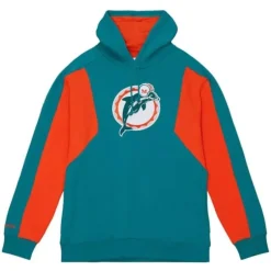 Mitchell & Ness Hoodies & Sweatshirts-Color Blocked Fleece 2.0 Miami Dolphins