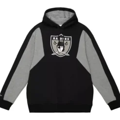 Mitchell & Ness Hoodies & Sweatshirts-Color Blocked Fleece 2.0 Oakland Raiders