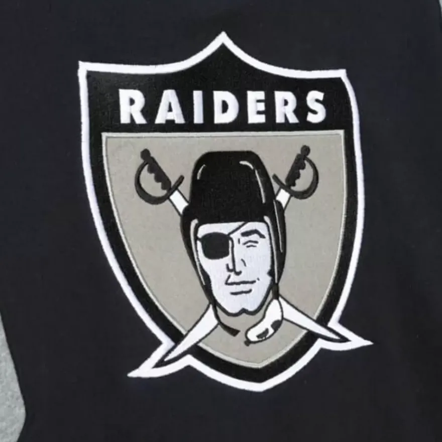 Mitchell & Ness Hoodies & Sweatshirts-Color Blocked Fleece 2.0 Oakland Raiders
