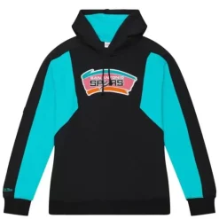 Mitchell & Ness Hoodies & Sweatshirts-Color Blocked Fleece 2.0 San Antonio Spurs